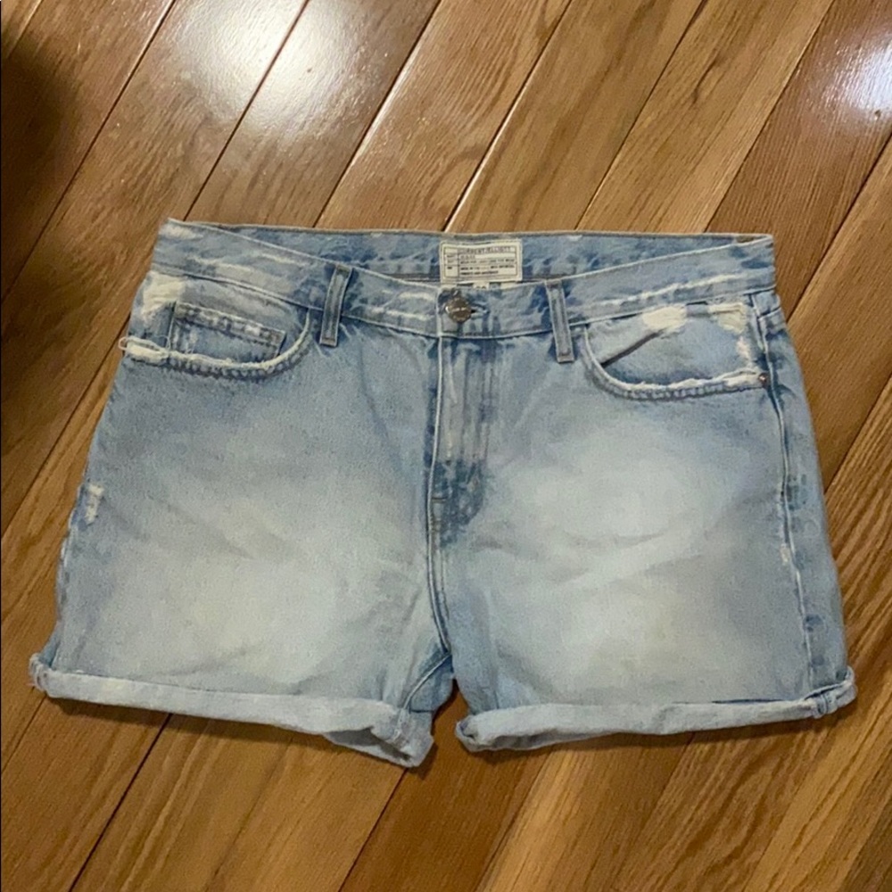 Current Elliot boyfriend rolled shorts